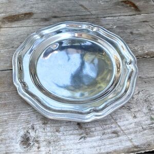 WILTON Pewter salad plate French Country USA